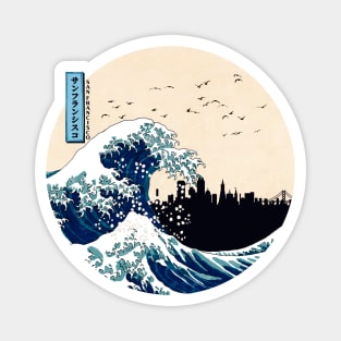 San Francisco Kanagawa Wave Magnet