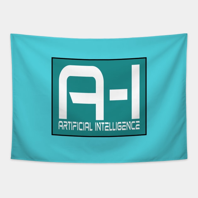 AI Artificial Intelligence Science Fiction Tapestry by PlanetMonkey