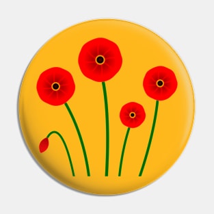 Poppies Pin