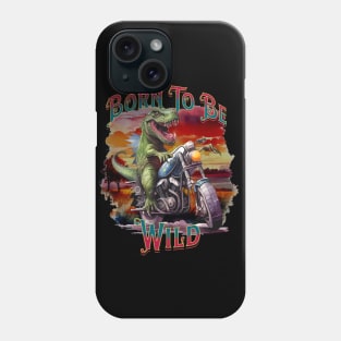 Wild T-Rex On A Motorcycle 1 Phone Case