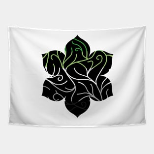 Black Velvet, Aromantic Flag Vines Tapestry