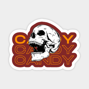 Candy Candy Candy Skull Magnet