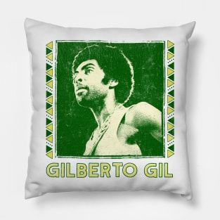 Gilberto Gil / Retro Original Fan Art Design Pillow