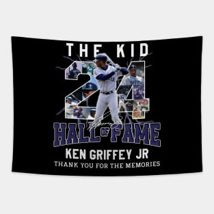 Ken Griffey Jr The Kid Basketball Legend Signature Vintage Retro 80s 90s Bootleg Rap Style Tapestry