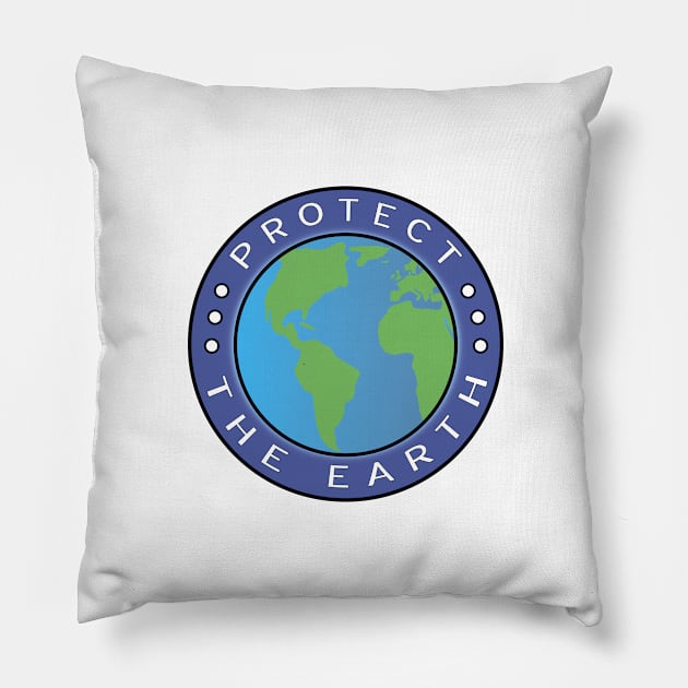 Protect the Earth Pillow by NorseTech