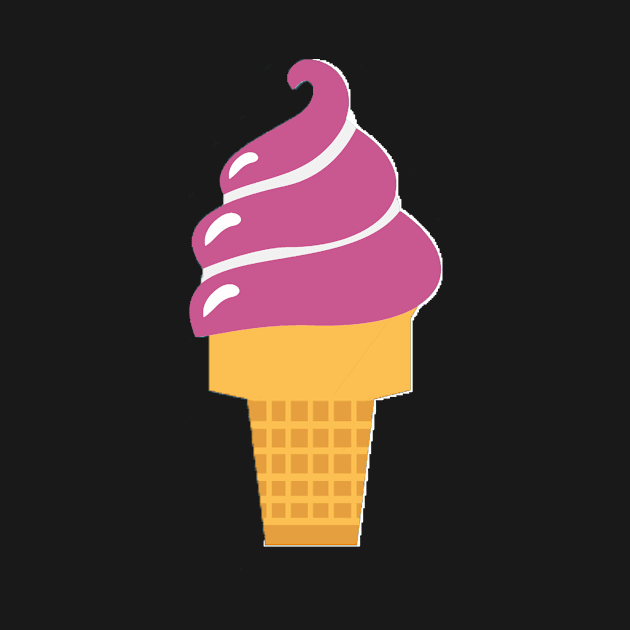 soft serve ice cream cone by victoriaarden