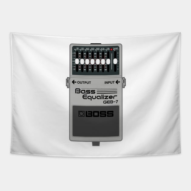 Boss GEB-7 Bass Equalizer Guitar Effect Pedal Tapestry by conform