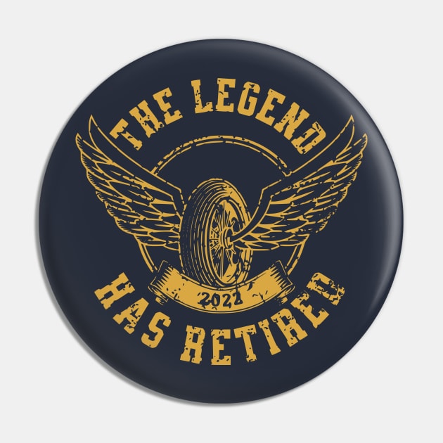 The Legend Has Retired Pin by ALLAMDZ