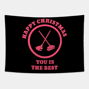 Happy Cleaners christmas Tapestry