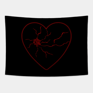 Shattered Heart Design Tapestry