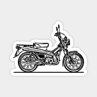 CT125 Motorcycle Sketch Art Magnet