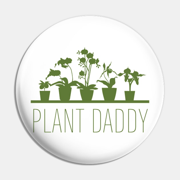 Plant Daddy - Green Pin by Cracky_Bear