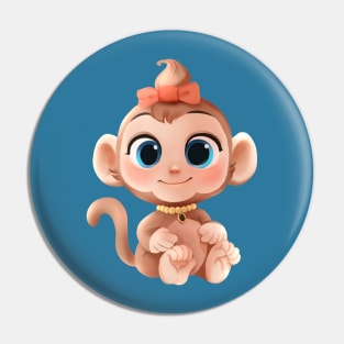 Cute baby monkey Pin