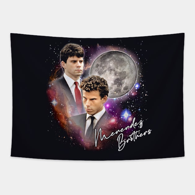 The Menendez Brothers 90s Moon Aesthetic Tapestry by DankFutura