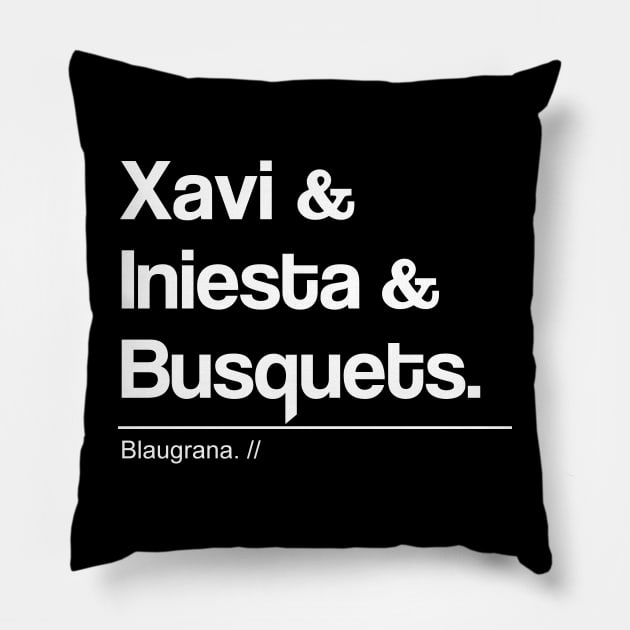 The Legends of Barca III Pillow by MUVE