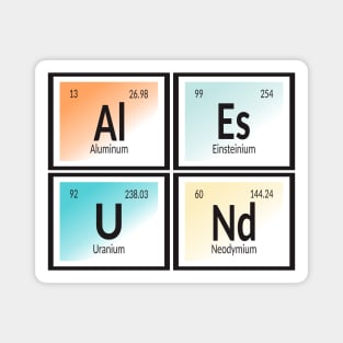 Alesund Table of Elements Magnet