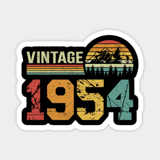 Vintage 1954 70th Retro Distressed Birthday Gift Magnet