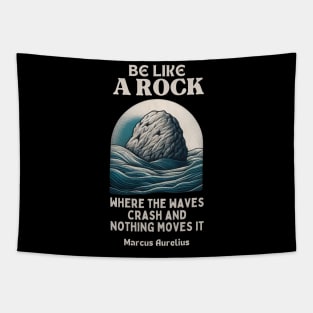 Rock quote for work lovers Tapestry