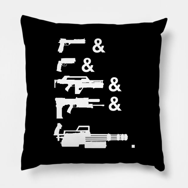 80s Sci-Fi Arms Tribute Pillow by CCDesign
