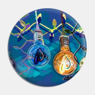 Holiday lightbulbs Edison Pin