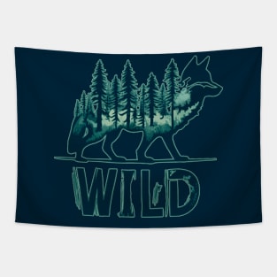 Wild Wolf Tapestry