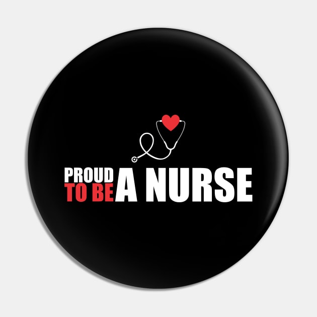 Cute Proud To Be a Nurse Registered RN Nursing Pin by theperfectpresents