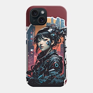 City Cyberpunk Girl Phone Case