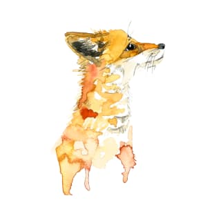 Watercolor Little Fox T-Shirt