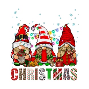 Merry Christmas Gnome Family Funny Xmas Tree Women Men Kids T-Shirt