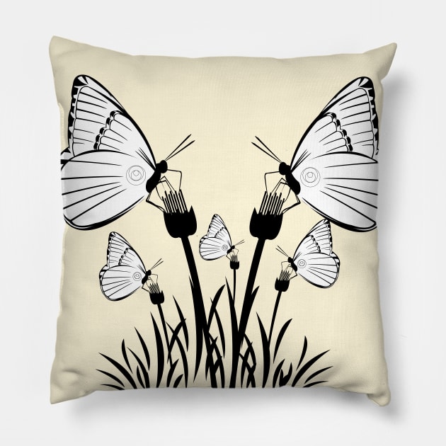 The Beauty of Butterflies Pillow by StudioIris