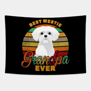 Best Westie Grandpa Ever Tapestry