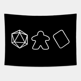 Dice Meeple Card - Gamer Design Tapestry