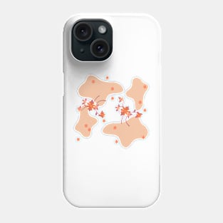Random shapes and flowers Phone Case