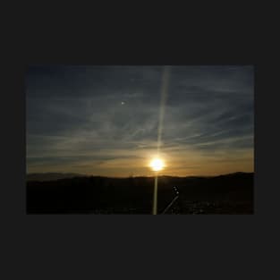 beautiful sunset phenomenal clouds on a clear evening romantic evening T-Shirt