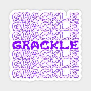 Grackle Repeating Text Magnet