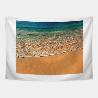 green ocean waves Tapestry