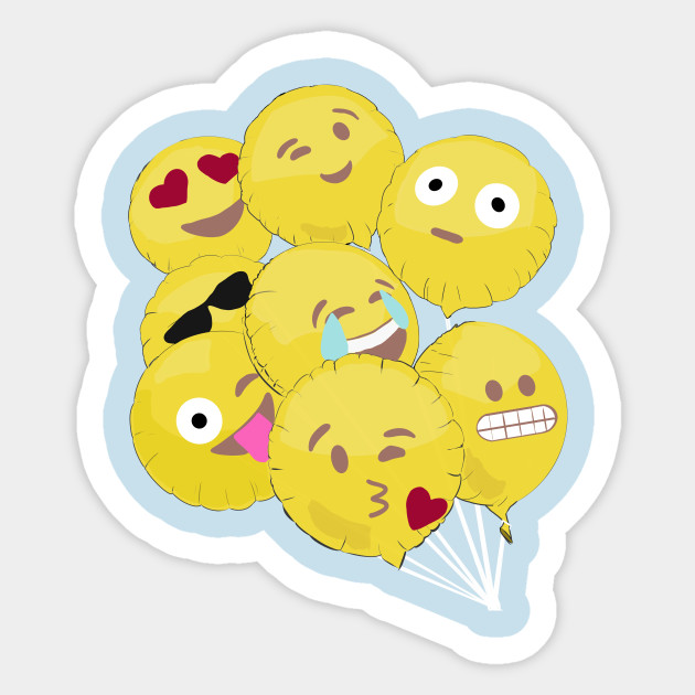 Emoji Balloons Emoji Sticker Teepublic Au