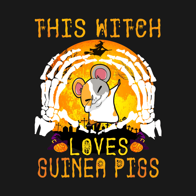 This Witch Loves Guinea Pigs Halloween (121) by Ravens