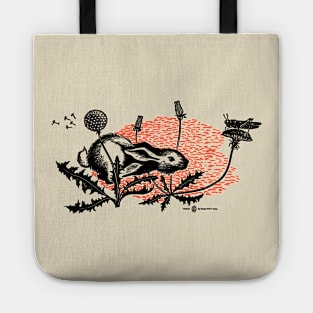 Vintage Storybook Rabbit Tote