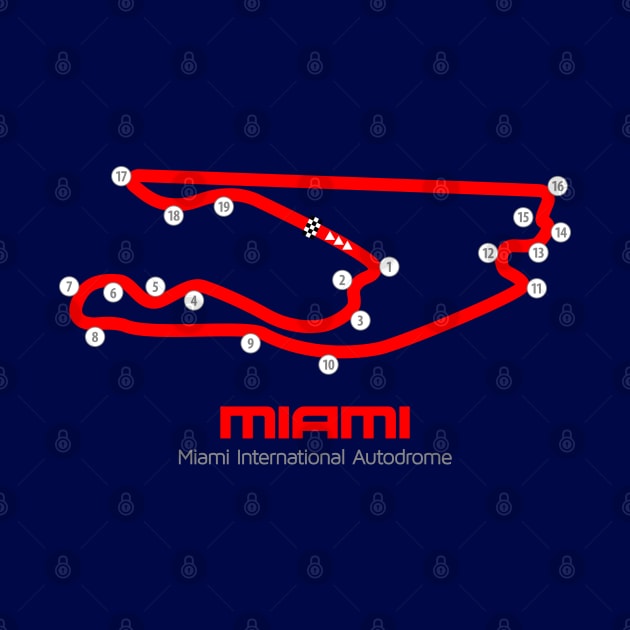 Miami Track Graphic by Hotshots