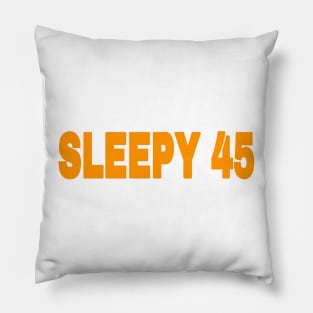Sleepy 45 - Orange - Front Pillow