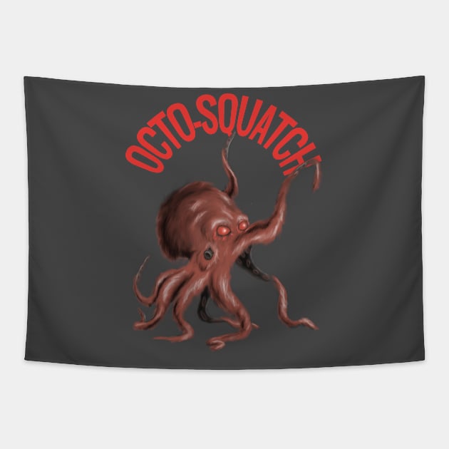 Octo-Squatch Tapestry by PulpAfflictionArt79