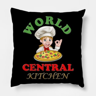 Kitchen, world central kitchen, central, world, world kitchen, funny kitchen design, central kitchen, cool kitchen, kitchen design, world kitchen design Pillow