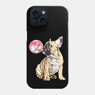 French bulldog bubble gum Phone Case