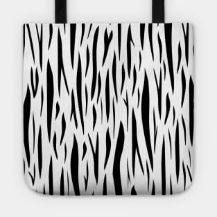 BLACK And White Tiger Tote