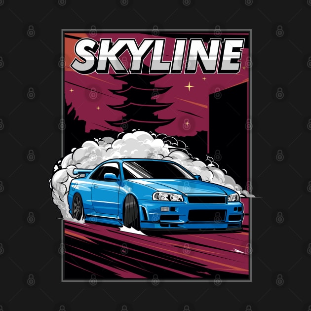 Nissan Skyline Drift by JDMAPEX