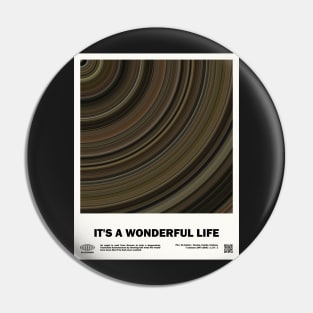 minimal_It's a Wonderful Life Abstract Circular Movie Pin