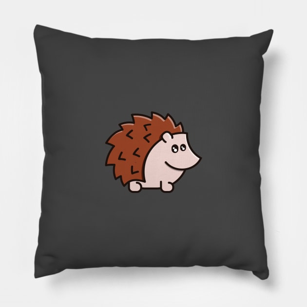 Cute kawaii hedgehog Pillow by APDesign