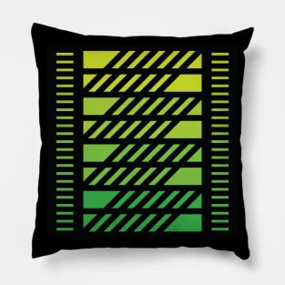 "Dimensional Angles" - V.6 Green - (Geometric Art) (Dimensions) - Doc Labs Pillow