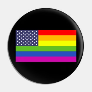 Stars and Stripes Pride Flag Pin